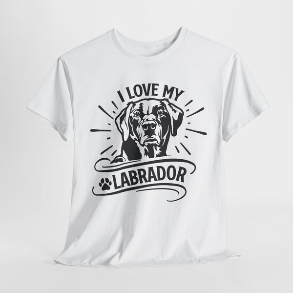 i love my labrador pets lover tshirt