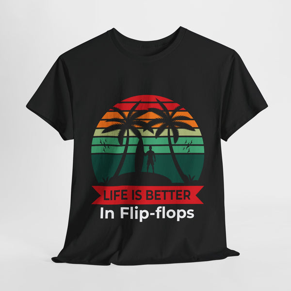 life is better in flip flop holiday tshirt