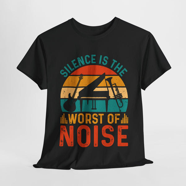 Silence is the Worst of Noise Music T-Shirt