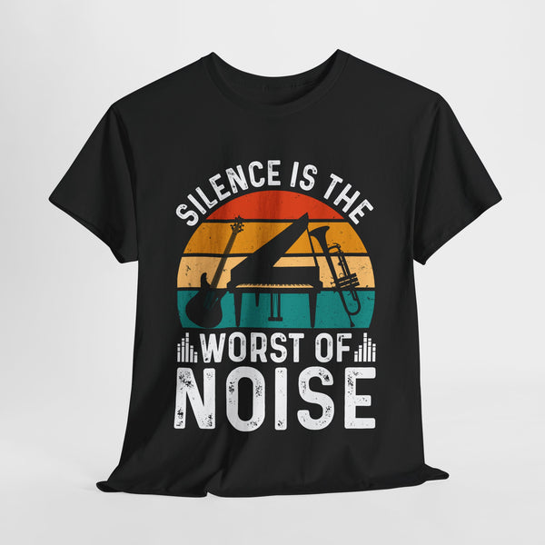 Silence is the Worst of Noise Music T-Shirt