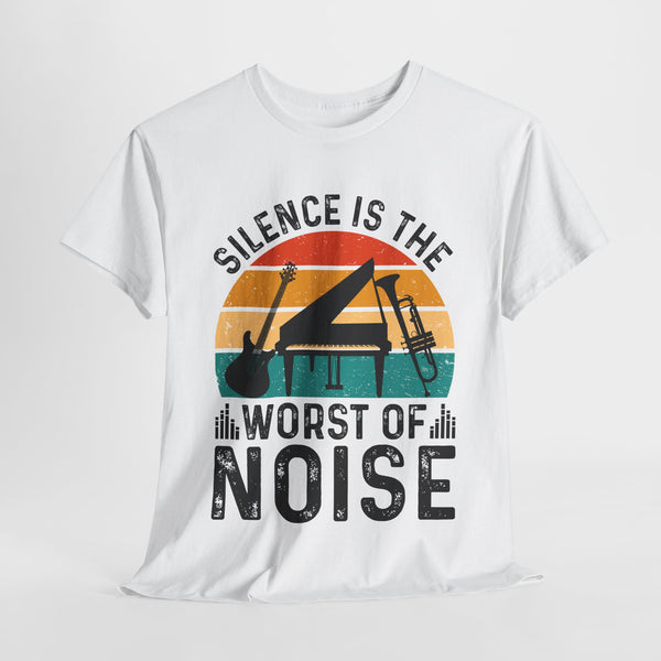 Silence is the Worst of Noise Music T-Shirt