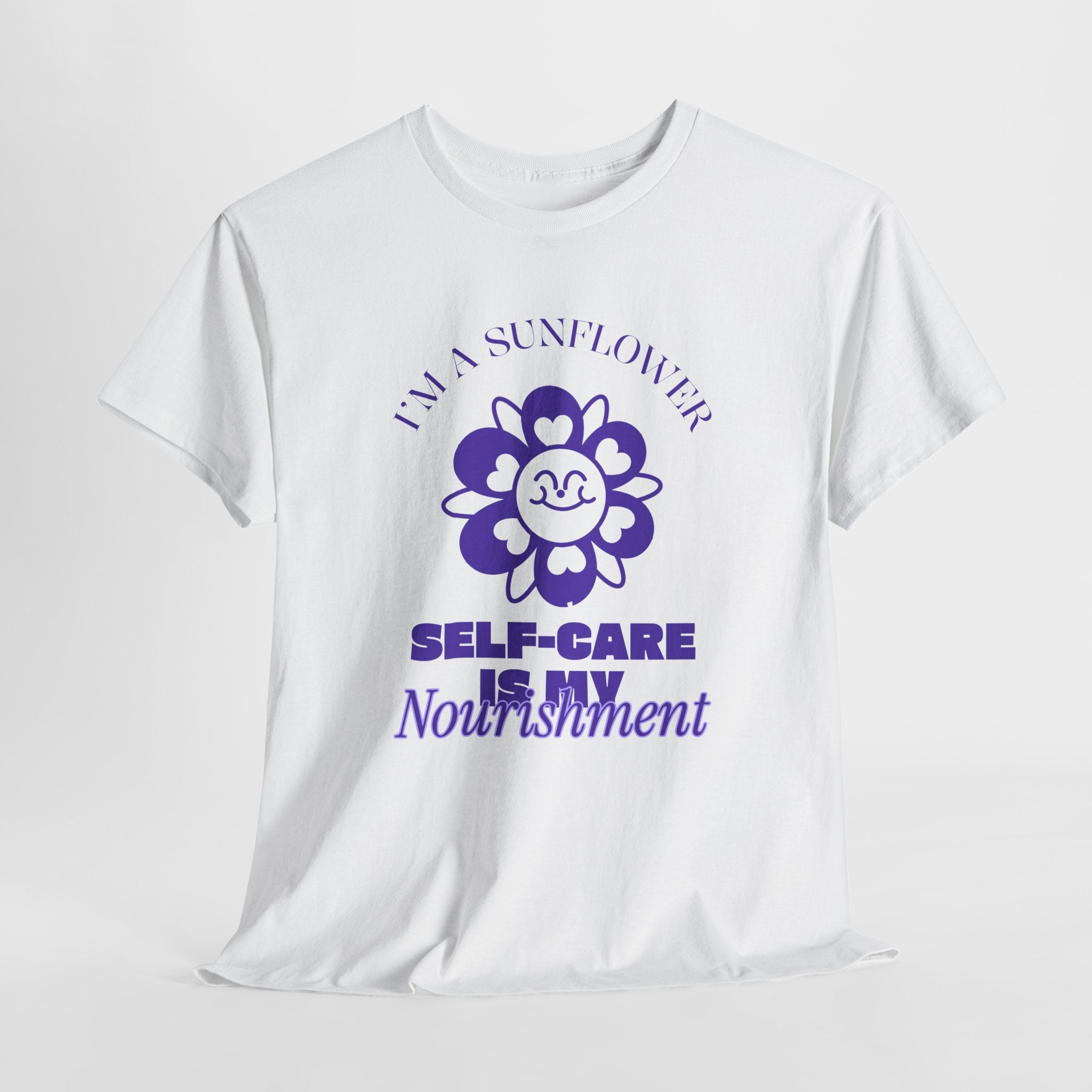 I am a sunflower selfcare is my nourishment anti valentine tshirt (male version)