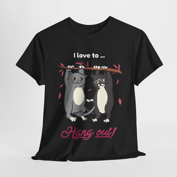 I love to hangout unisex valentine day tshirt