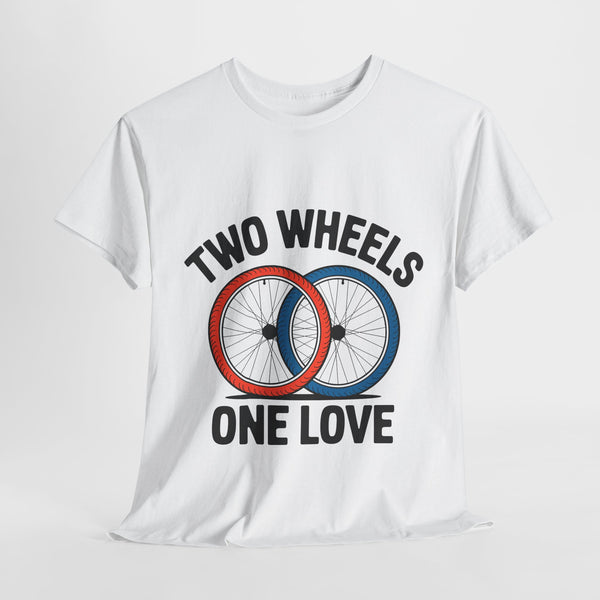 Two wheels one love Cycling tshirt