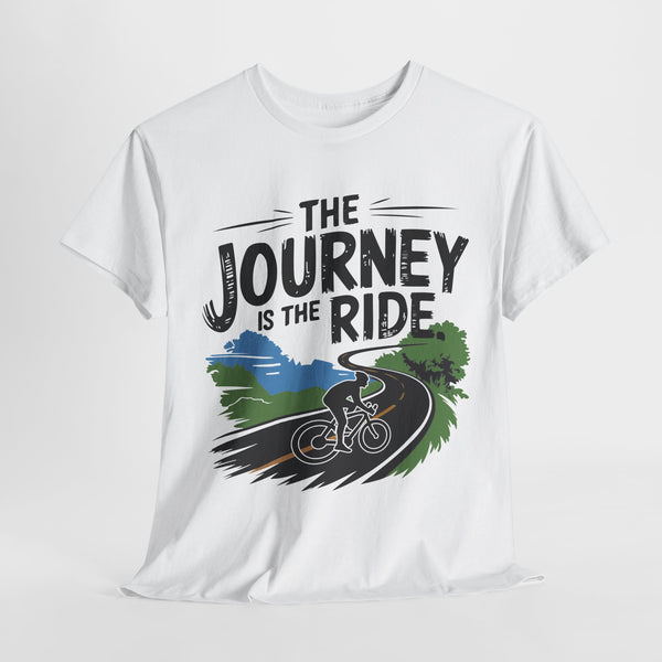 The journey is the ride-2 cycling tshirt