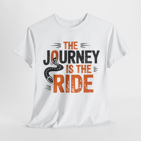 the journey is the ride cycling tshirt