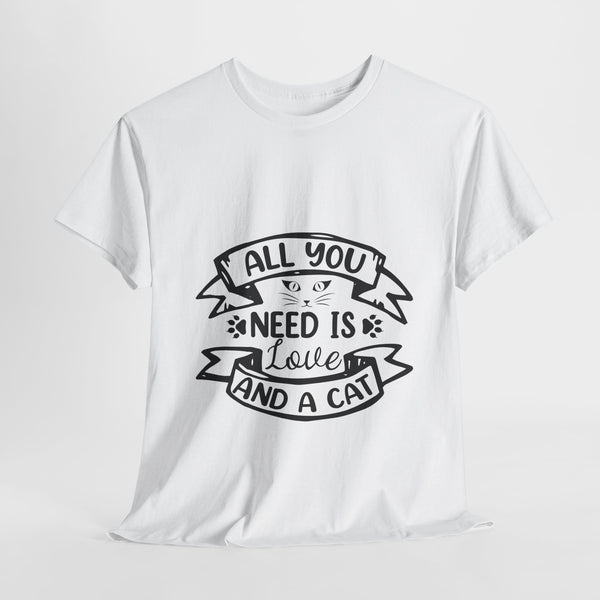 All you need is love and cat pets lover tshirt