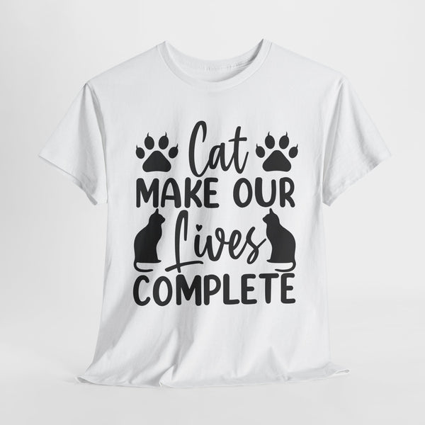 cat make our lives complete pets lover tshirt