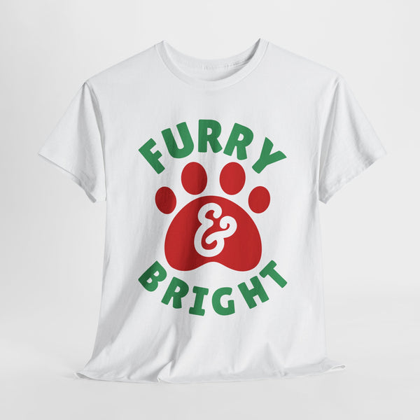 furry bright white pets lover tshirt