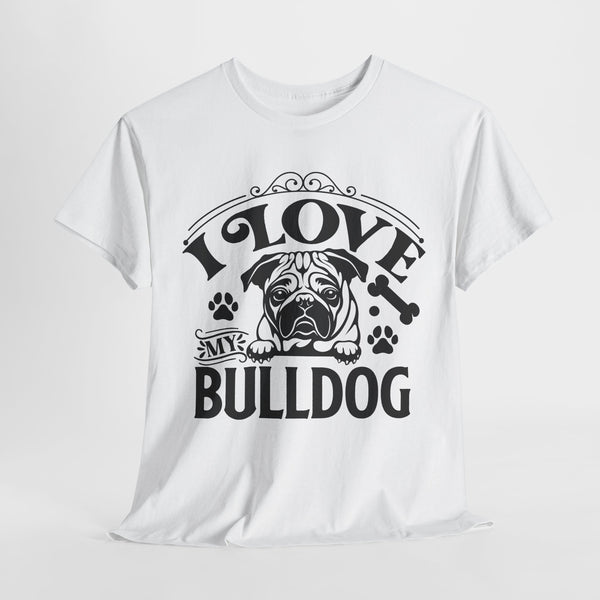 i love my bulldog pets lover tshirt