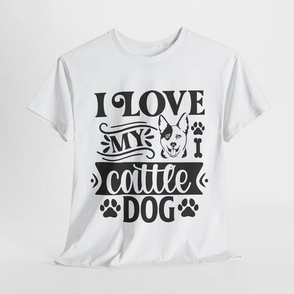 i love my cattle dog pets lover tshirt